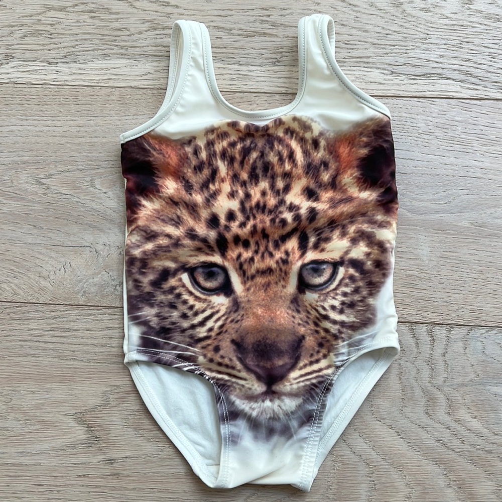 Baby Gap leopard face bathing suit 6-12 months